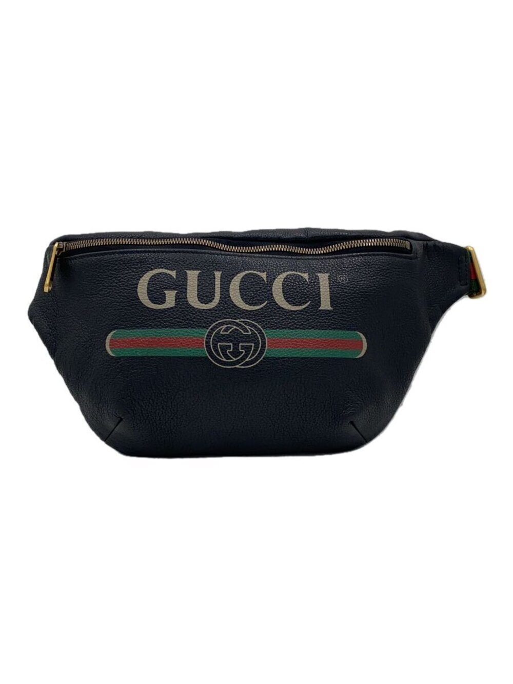 Gucci Waist Crossbody Bag Leather Black